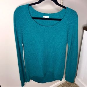 Teal sweater